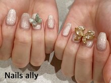 ネイルズアリー 立川店(Nails ally)/バタフライ×ギャラクシー×秋冬