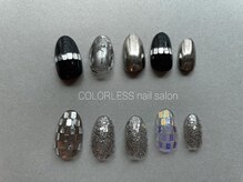 カラーレス(COLORLESS)/【流行☆ミラーボールネイル】