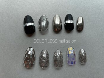 カラーレス(COLORLESS)/【流行☆ミラーボールネイル】