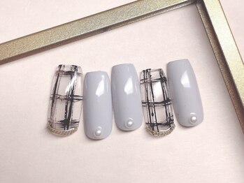 ベアトリーチェ 新宿西口(Beatrice)/チェックネイル ¥7800