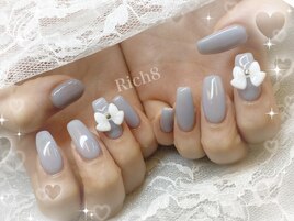 くすみブルー＋パーツコース