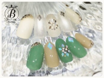 ネイルサロン ブリオン(Nail Salon Bullion)/スノーホワイトネイル
