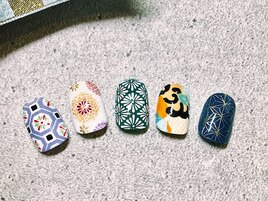 和柄ネイル