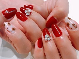 ボルドー×レオパード