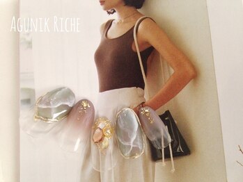 アグニークリッシェ(Agunik Riche)/【大理石ネイル】