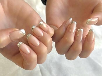 ランド ネイル 博多(LAND)/美女ネイル♪ガラスフレンチ