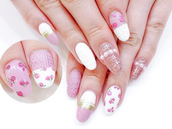 ネイルコレクション ピンク(Nail Collection Pink)/ジェルアート放題★ニットネイル