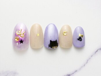 黒猫ちゃんネイル初回¥7500