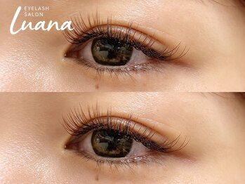 Luana【マツエク/まつ毛パーマ/ダブルフラット/バインドロック】の写真/【カール4種/長さ7から15mm】Lカールもご用意◎豊富な種類であなたにぴったりのデザインをご提案！