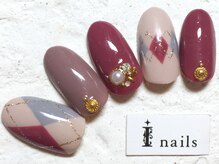 アイネイルズ 新宿店(I nails)/ウィンターアーガイル