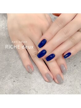 リッシュ ドゥ(RICHE deux)/シックで大人なワンカラーネイル