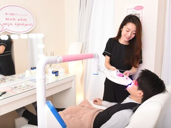 エクシアホワイトニング 大宮東口店の写真/月に何度通っても同価格◎通えば通うほどお得なサブスク型ホワイトニングサロン★