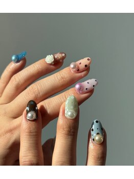 ペロ 名古屋(pelo)の写真/断トツ人気No.1MENU【90分アート放題コース¥9350(初回オフ無料)】持ち込みデザインもOK！イベント前にも♪