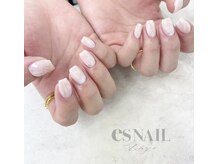エスネイル 新宿西口店(es NAIL)/水彩パレットの淡い模様