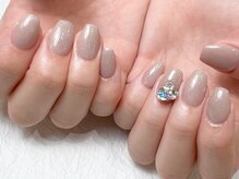 ラフィーナ(RAFFINA)/ラメワンカラー×ビジュー