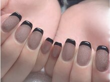 リシェ ネイル アンド アイラッシュ(riche)/ブラックフレンチ