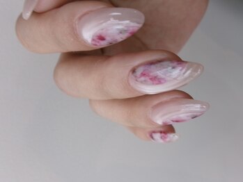 ジェルネイル×ニュアンス×定額