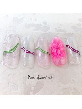ノアブルーバードネイルズ(Noah' bluebird .nails)/Noah'オリジナル夏ネイル＊b