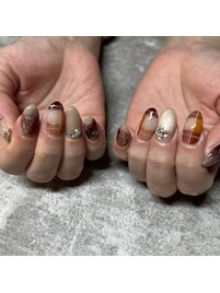 チェックネイル♪ニュアンス♪