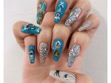 ベーシック ネイルウィザードアカデミー 本厚木店(Basic×NailWizardAcademy)/ターコイズカラー