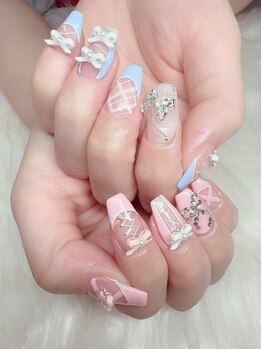 ビビ(ViVi)/リボンいっぱい可愛いネイル