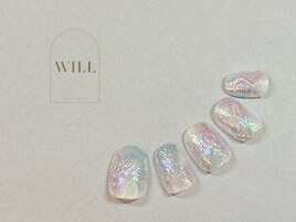 春色ミラーニュアンスネイル