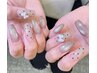 ハンド【自爪】写真持ち込みデザイン80コース   アート4本