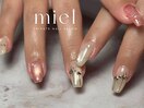 定額 オーナメント風ネイル
