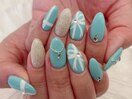 リボンnail