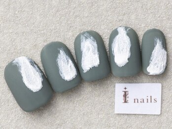 アイネイルズ 三宮店(I nails)/マットサンドネイル￥7500