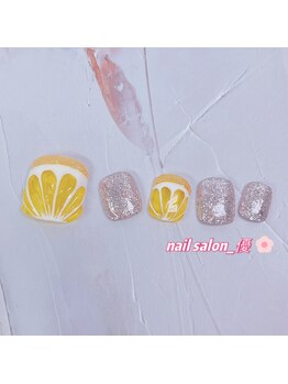 ネイルサロン 優/【フット定額】シンプルデザイン