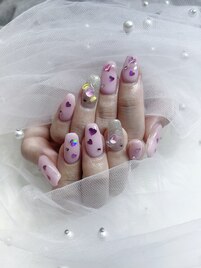 ハートホロネイル