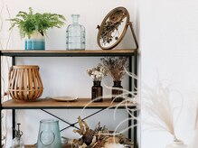 サロンの空間作りも大切にしています