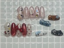 ジョアネイル(JOA Nail)の雰囲気（◇定額Ｃ/ガラスフレンチ/ピンク/シルバー）