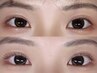 【Perfect目元SET】黄金比アイブロウ+まつげパーマ+眉&アイメイクレッスン付