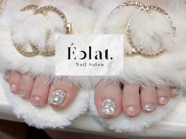 埋め尽くしフットネイル