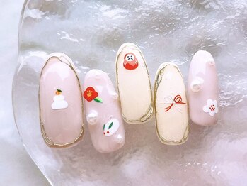 ネイルサロンフォーユー(for u)/和柄ネイル¥7980