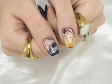 nailsalon amore 心斎橋店【長さだし/持ち込み/スカルプ/フィルイン/定額】/サンジ痛ネイル3960～円