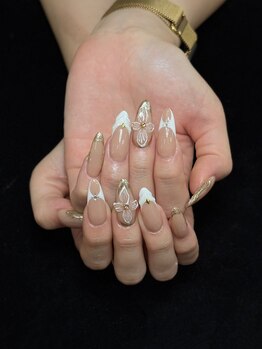 リナリ(Renali)の写真/長さだしで叶う,スラッと上品な美爪♪持ち込みデザインOK！細かいアート～ニュアンスまで♪【高田馬場5分】