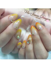 ビタミンカラー☆アシメネイル