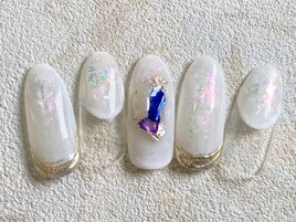 ホワイトトリックネイル