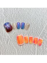 タネモト(Tanemoto)/7月フットネイル￥8800