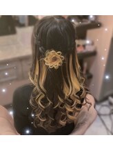 セブンティーン(Seventeen)/お花ハーフアップ