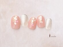 アイネイルズ 横浜EAST店(I-nails)/桜花びらホロネイル