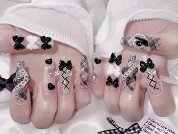 メイプルジェム(Maplegem)/ゴテゴテリボンネイル