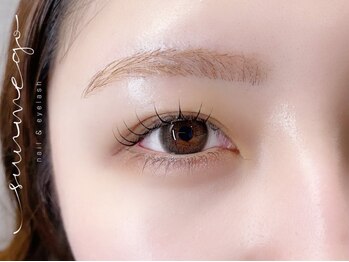 サンミーゴネイル 神戸店(Sunmego Nail)の写真/眉毛1つで顔立ち変化!【お目元完了メニュー◆次世代まつ毛パーマ×美眉毛スタイリング】トレンド束感まつげ