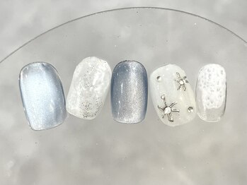 クレモアネイル 浦和店(CLEMORE NAIL)/ホワイト雪ネイル