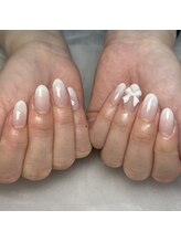 ピーチ(Peach)/グラデーションネイル