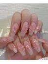 桃色の水晶花