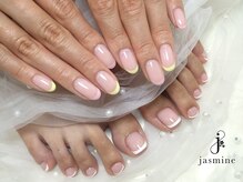 ジャスミン(jasmine)の雰囲気(【大人可愛いSummerフレンチ】ベースカラー選べます♪)